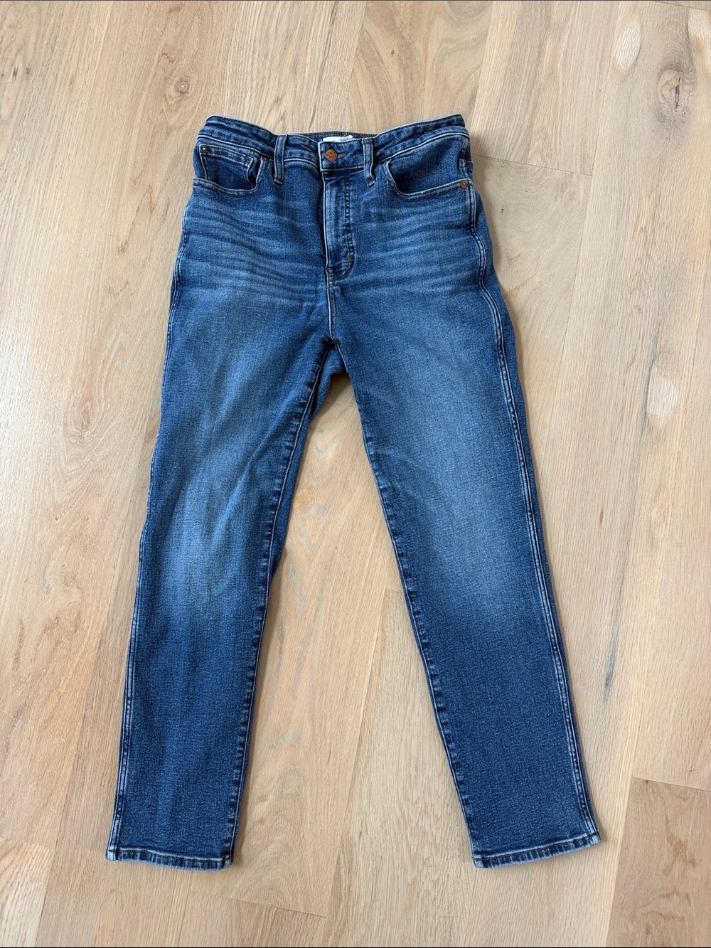 Madewell Curvy High-Rise Stovepipe Jeans Medium Wash 30